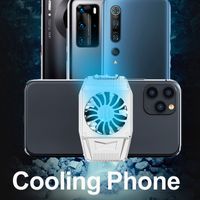 Wholesale Cooling Fan for Mobile Phone Game Wireless Gamepad Radiator with Battery Gaming Cellphone Cooler IPhone Huawei Xiaomi