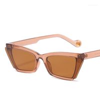 Wholesale Cat Eye Small Frame Sunglasses Women Men Flying Wing Lenses Personalized Sun Glasses Eyewear Fashion UV400
