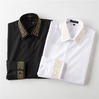 Wholesale 2022 Designers Mens Dress Shirts Business Fashion Casual Long Sleeve Shirt Brands Men Spring Slim Fit chemises de marque pour hommes Clothing M XL