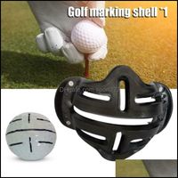 Wholesale Golf Outdoorsgolf Training Aids Aessories Positioning Sign Marking Template Alignment Shell Clip Ding Tool Putting Swing Sports Ball Liner