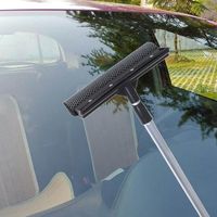 Wholesale Long Handle Cleaning Brush Window Glass Cleaner Squeegee Rod For Home Office Car Sponge