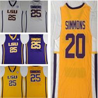 Wholesale High School Montverde Academy Eagles Simmons Jerseys Men Basketball Tigers College Jersey Sticthed White Yellow Purple Wear