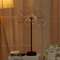 Wholesale Party Decoration Dandelion Lamp Copper Wire String Lantern USB Night Light warm White Holiday Indoor Outdoor Decorations