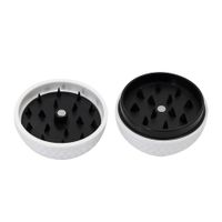 Wholesale 43 MM Golf Ball White Acrylic Smoking Herb Grinders Inch Mini Plastic Smoke Grinder Tobacco Accessories Factory
