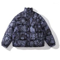 Wholesale Men s Jackets Hip Hop Streetwear Jacket Coat Men Winter Thick Padded Puffer Sexy Girl Printed Oversized Down Parka Gothic
