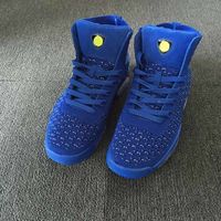 Wholesale New Elevation Men Boots Shoes Flight Knitting University Blue sports sneaker high quality Blue suede Athletic Sports Shoes