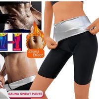 Wholesale Women s Shapers Sweat Sauna Pants Body Shaper Shorts Weight Loss Slimming Shapewear Women Waist Trainer Tummy Leggings Fitness