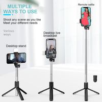 Wholesale Selfie Monopods R1S Bluetooth Wireless Stick Mini Tripod Extendable Monopod With Remote Shutter For IOS Android Smart Phone