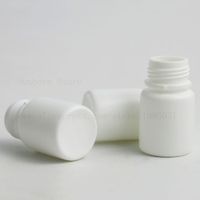 Wholesale 500pcs ml White Plastic Empty Refillable Pill Container Bottles Storage Holder with Screw Cap for Medicine Tablet Solid Capsule