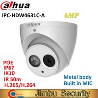 Wholesale Cameras Dahua IP Camera MP IPC HDW4631C A Full Metal Body H Built in MIC IR50m IP67 IK10 CCTV Dome Security HDW4631C A