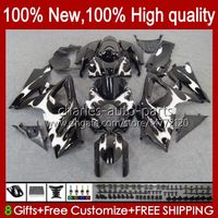 Wholesale Motorcycle Fairings For SUZUKI GSX R1000 GSXR CC No GSX R1000 GSXR1000 K7 GSXR GSXR1000CC OEM Fairing Kit silvery flames