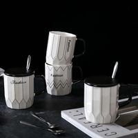 Wholesale Mugs Creative Mug Cups Simple Couple Coffee Milk Tea Drinkware Drinking Cup Unique Design Girlfriend Gift Water