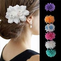Wholesale Hair Accessories Beauty Women s Bridal Wedding Orchid Flower Clip Hairpins Barrette Party Women