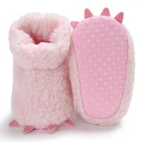 Wholesale First Walkers Baby Girls Boots Winter Warm Cute Infant Toddler Super Soft Soled Fleece Booty Shoes For Born