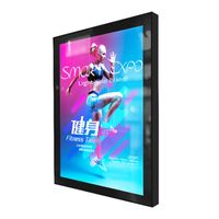 Wholesale Outdoor Waterproof LED Light Box Advertising Display Promotion Poster Lighting Board Boutique Store Front Lightbox with Wood Case Packing cm
