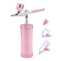 Wholesale Professional Spray Guns Portable Rechargeable Wireless Airbrush With Compressor Double Action Gun For Face Beauty Nail Art Tattoo Craft Cake