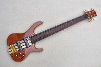 Wholesale Fretless Strings Electric Bass Guitar with Gold Hardware Active Pickups Provide Customized Service