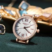 Wholesale Women Watches Rose Gold Silver Ladies Bracelet Watch Quartz Rhinestone Dress Wristwatch Feminino Kol Saati Wristwatches