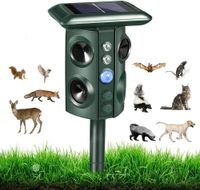 Wholesale Pest Control Animal Deterrent Chaser Flashing Light and USB Charge Outdoor Farm Garden Yard Effective for Cats Dogs Foxes Birds Skunks and More