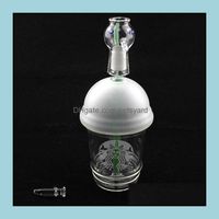 Wholesale Aessories Household Sundries Home Garden Cup Sandblasted Pipes For Smoking Oil Rigs Glass Water Bongs And Nail Hookah Drop Delivery L