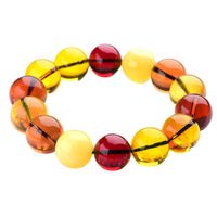 Wholesale Beaded Strands Myanmar Amber Be Riotous With Colour Bracelet Blue Pearl Golden Blood Beads For Women Homme