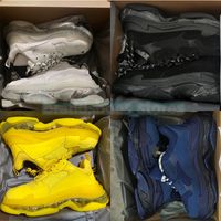 Wholesale Designer Shoes Top Quality Triple S Mens Sneakers Chunky Heels Fashion Luxurys Brands Womens Dress Trainers Casual Boots Winter Outdoor Wedding Shoe
