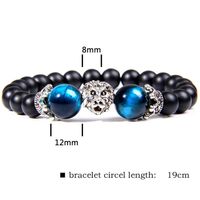 Wholesale Natural Royal Blue Tiger Eye Stone Beads Bracelet Lion King Jewelry QGN