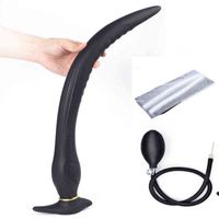 Wholesale NXY Dildos Huge Inflated Anal Dildo Adult Sex Toys For Women Men Masturbators Vaginal Anal Stuffed Long Big Butt Plug Multifunction