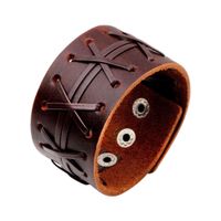 Wholesale Wide leather bracelet men and women punk popular exquisite small accessories M19U