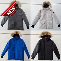Wholesale Winter Outdoor Coat Leisure Sports Down Jacket White Duck Windproof Parker Long Leather Collar Cap Warm Real Wolf Fur Stylish