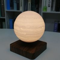 Wholesale Levitating D Printing Moon Night Lights Rotatable Home Decor Indoor Lighting LED light Exclusively for Magnetic Levitation Diameter cm Round Spherical Lamps