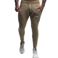 Wholesale Men s Pants Gyms Joggers Skinny Sweat Tights Sweatpants For Men Side Zipper Sheer Trouser