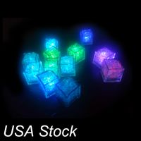 Wholesale LED Ice Cubes Lights Flashing Submersible Light Up Rocks for Bar Club Wedding Party Gift Event Champagne Tower Decoration oemled