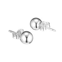 Wholesale Stud Classic Bead Earring Sterling Silver Earrings Original Jewelry Making For Women Anniversary Gift PANDOCCI