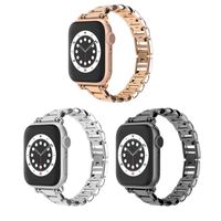 Wholesale Luxury Alloy Hollow carved Wrist Loop Bracelet Band Strap for Apple Watch Series