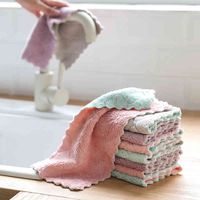 Wholesale 10 Microfiber Cleaning Rags Super Absorbent Household Dish Towel Kitchen Oil and Dust Wipe Clean Cloth