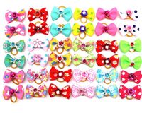 Wholesale 100pcs Pet Dog Hair Bows Hair Accessories Grooming Bows for Party Holiday Wedding Pet Supplies V2