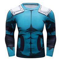 Wholesale Men s T Shirts Tracksuit Long Sleeve Digital Printing Tops Male Rash Guard MMA Sportswear For Men