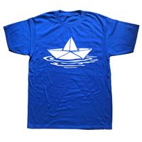 Wholesale Men s T Shirts Funny Joke Cool Boat T Shirts Graphic Fashion Cotton Short Sleeve O Neck Harajuku Birthday T shirt