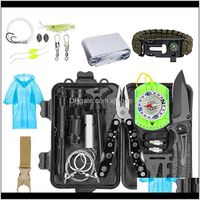 Wholesale Gadgets Edc Tool Kit Sos Survival Tools Emergency Blanket Tactical Pen Flashlight Pliers Wire Saw Outdoor Gear Set Web