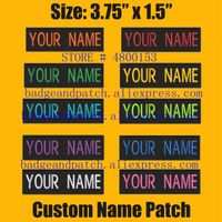 Wholesale Pins Brooches Custom Embroidered Rocker Name Patch Sew On Motorcycle Biker Back Tag X Cm