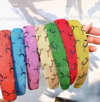 Wholesale 2021 Fashion Letter Headbands Rainbow Hair Accessories Women Gifts For Festival Wedding Party Head Ornaments Headdress gift jewelry
