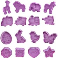Wholesale Baking Moulds Grade Plastic Snow Easter Cookie Mold Butterfly Cartoon Biscuit Cutter Tools Plunger Stamp Die Fondant Cake