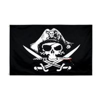 Wholesale Pirate Happy Face Flag Red Scarf Jolly Grommets Dead Mans Chest Retail Direct Factory x5Fts Polyester