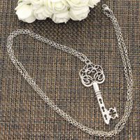 Wholesale New Fashion Pendant Vintage Skeleton Key Choker Charm Short Long DIY Necklace Factory Price Handmade Jewelry G1213
