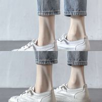 Wholesale Casual shoes Spring all soft leather sole small white ruoji new ugly cute women s ox tendon bottom shallow mouth casual U2HN