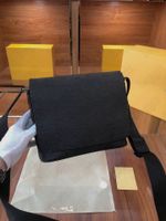 Wholesale District PM MM Messenger Bag Monograms Eclipse Black Coated Canvas Mens Designer Leather Shoulder Bags Mans Luxurys Designers Cross Body Purse Wallet Flap M45272