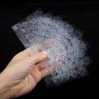 Wholesale 10 sheet pack transparent double sided adhesive taba stickers fingernail art false nail tips extension tools