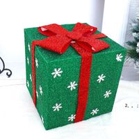 Wholesale Christmas Gift Wrap Box Store Super Scene Decoration Snowflake Candy Wrapping Chocolate Packaging New Year Children S Gifts Bag HWE1106