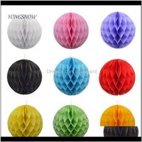 Wholesale Flowers Wreaths Paper Lantern Honeycomb Balls Flower Pastel Holiday Wedding Birthday Party Decorations Supplies Decorative Tissue Fjyc Ymtle